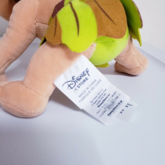 Disney Store Good Dinosaur Spot Plush Doll Stuffed Toy Brown Hair Green Outfit - Picture 4 of 5